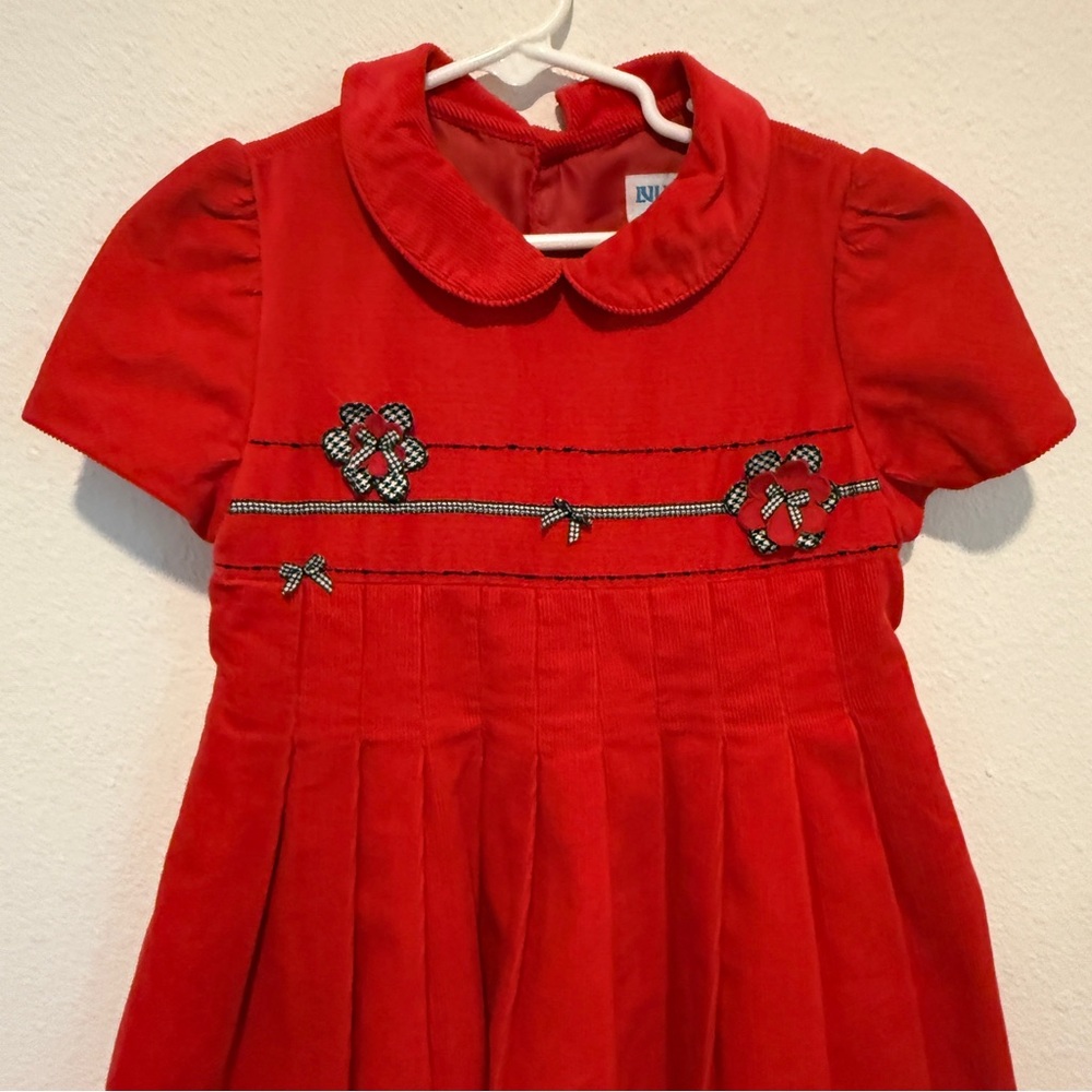 Luli & Me Elegant Red classic Dress - Picture 2 of 6